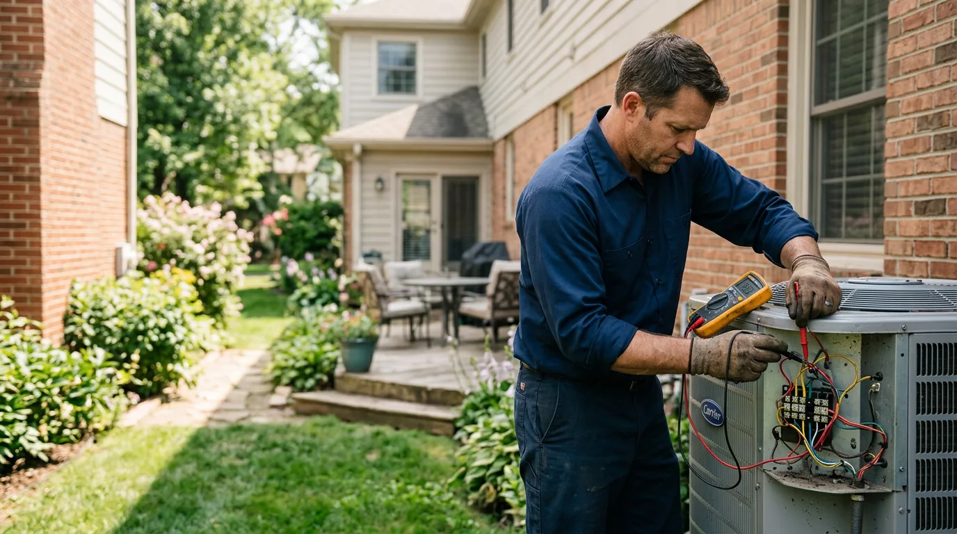 HVAC technician working near South Royalton, VT